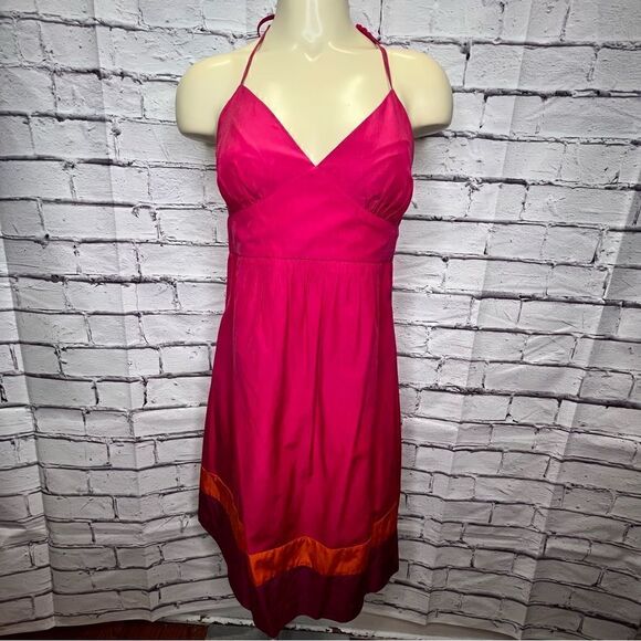 Trina Turk Silk Triangle Halter Dress size 6 - Picture 1 of 9